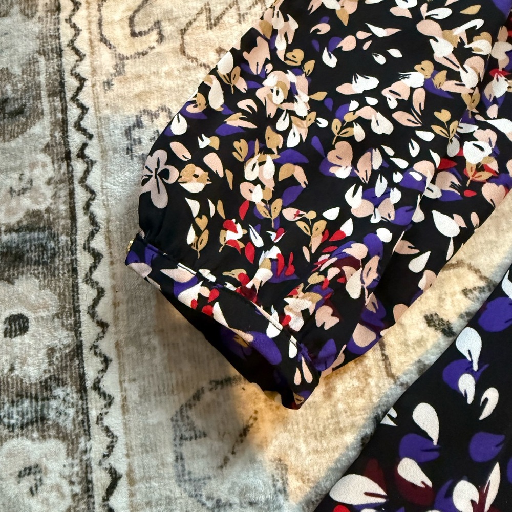 Floral Print Women's Top - Multicolor - Picture 3 of 4